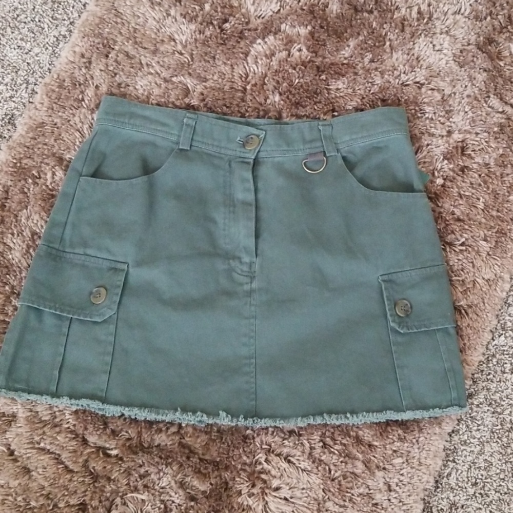 Army Green Mini Skirt size S
